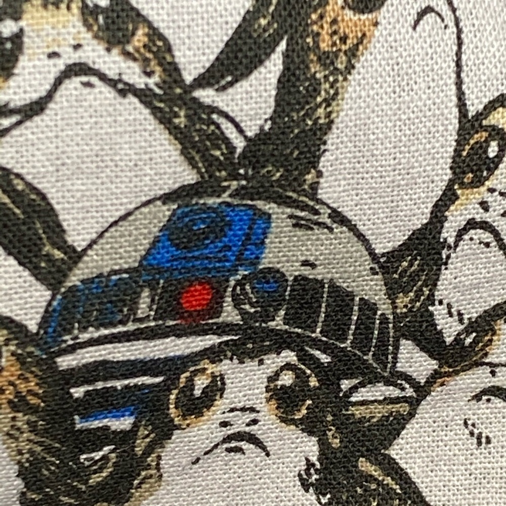 Two Large/ XL Masks R2D2 & Blue Batik - Picture 2 of 16